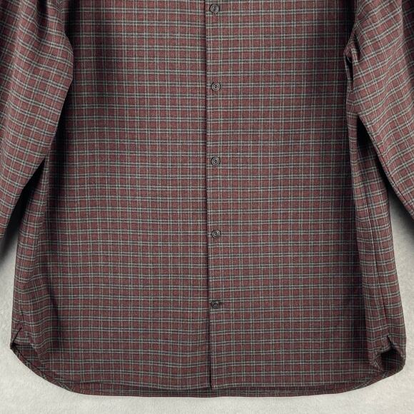 Vince Men's XL Classic Fit Flannel Button-Up Shirt Long Sleeve Check Print NEW - Picture 4 of 13